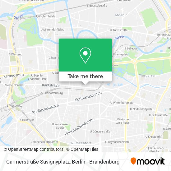 Carmerstraße Savignyplatz map