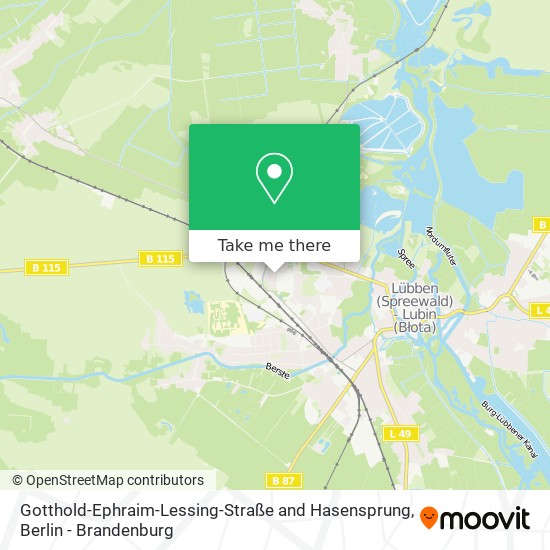 Карта Gotthold-Ephraim-Lessing-Straße and Hasensprung