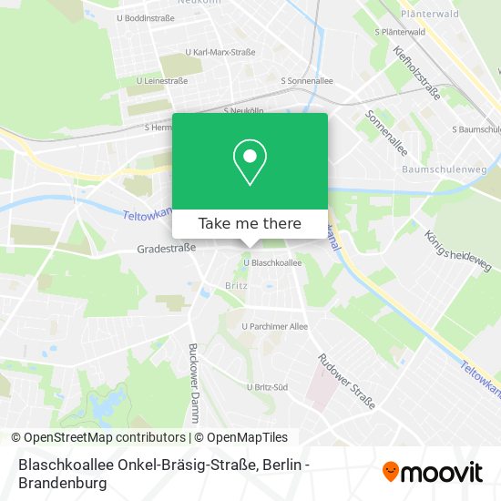 Карта Blaschkoallee Onkel-Bräsig-Straße