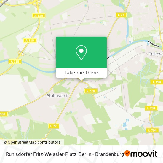 Карта Ruhlsdorfer Fritz-Weissler-Platz