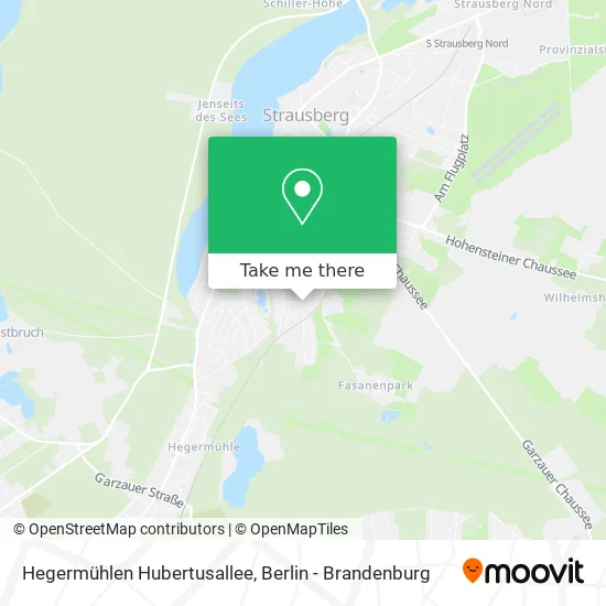 Карта Hegermühlen Hubertusallee