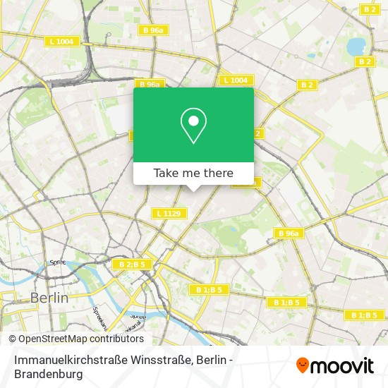 Immanuelkirchstraße Winsstraße map