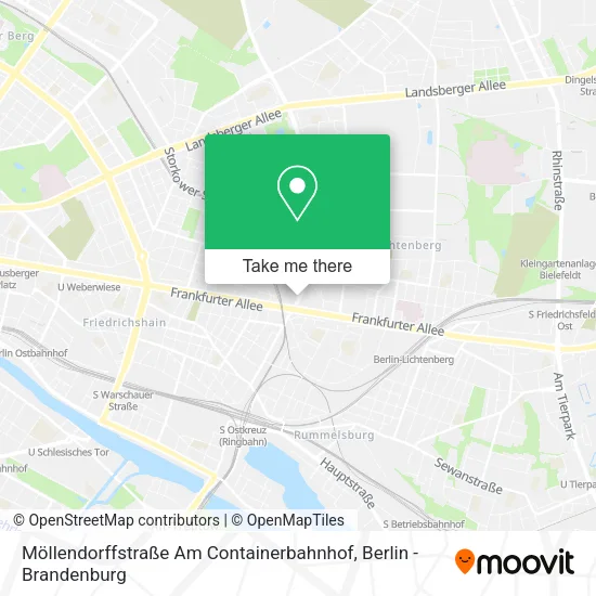 Карта Möllendorffstraße Am Containerbahnhof
