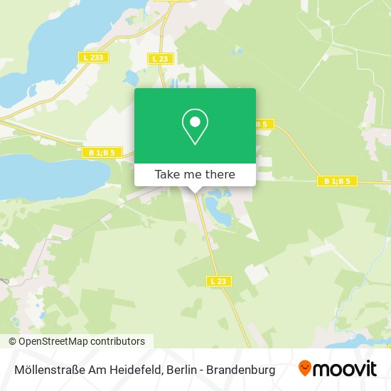 Карта Möllenstraße Am Heidefeld