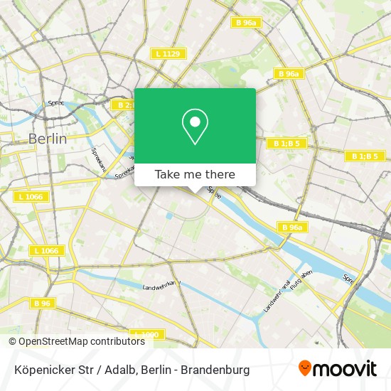 Köpenicker Str / Adalb map