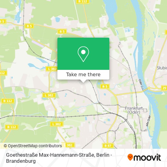Карта Goethestraße Max-Hannemann-Straße