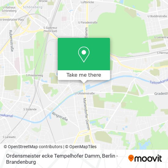 Ordensmeister ecke Tempelhofer Damm map