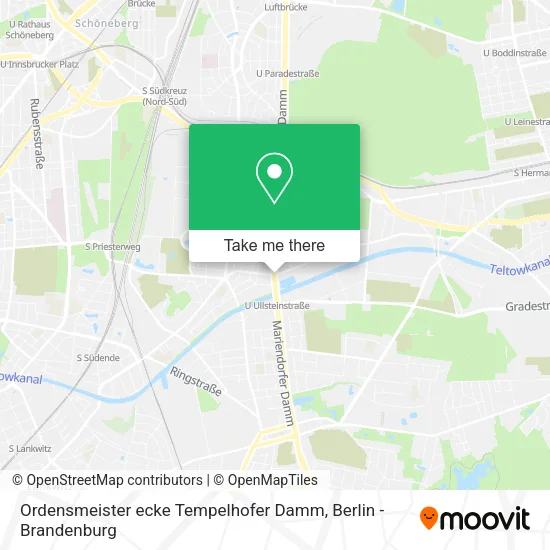Карта Ordensmeister ecke Tempelhofer Damm
