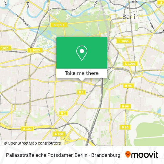 Карта Pallasstraße ecke Potsdamer