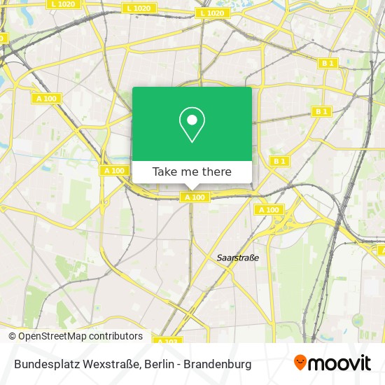 Карта Bundesplatz Wexstraße