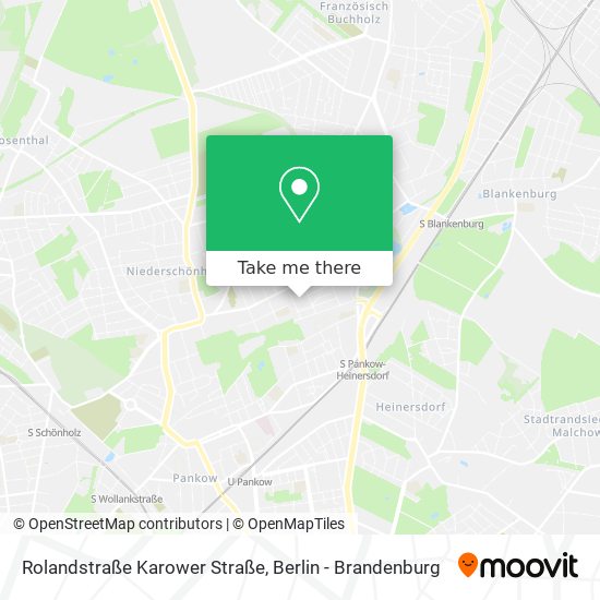 Карта Rolandstraße Karower Straße