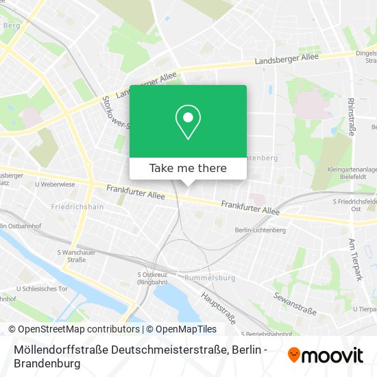 Möllendorffstraße Deutschmeisterstraße map