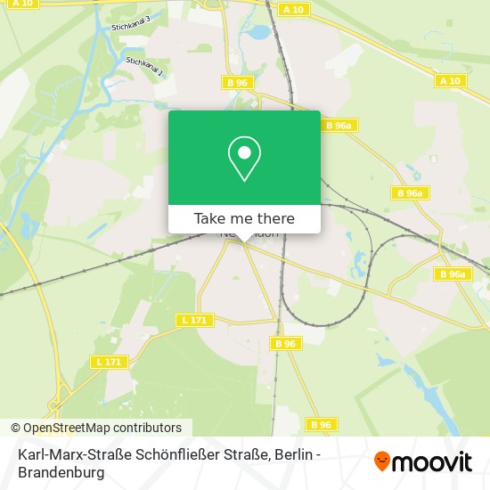 Карта Karl-Marx-Straße Schönfließer Straße