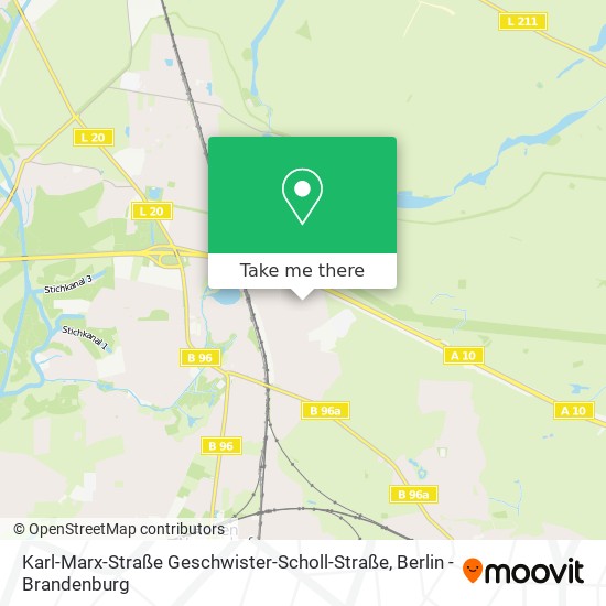 Karl-Marx-Straße Geschwister-Scholl-Straße map