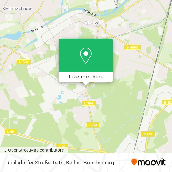 Ruhlsdorfer Straße Telto map