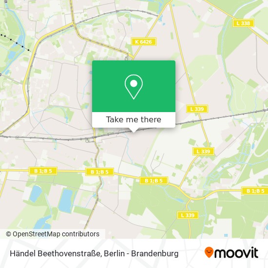 Карта Händel Beethovenstraße