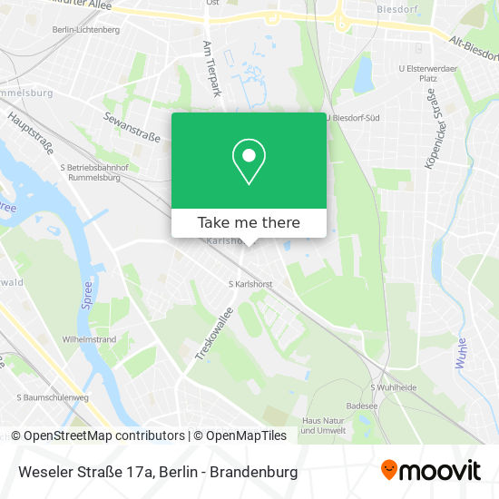 Карта Weseler Straße 17a