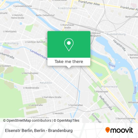 Карта Elsenstr Berlin