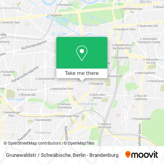 Grunewaldstr / Schwäbische map