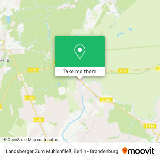 Landsberger Zum Mühlenfließ map