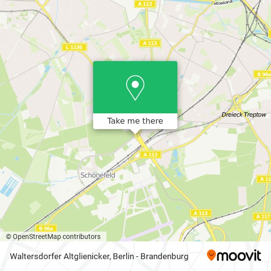 Waltersdorfer Altglienicker map