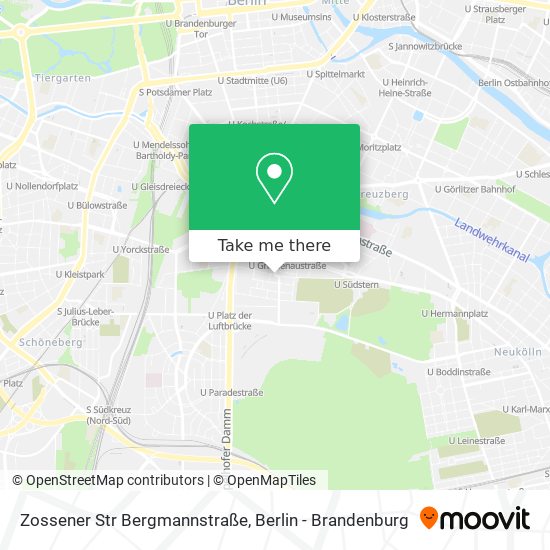 Карта Zossener Str Bergmannstraße