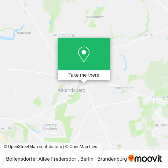 Карта Bollensdorfer Allee Fredersdorf