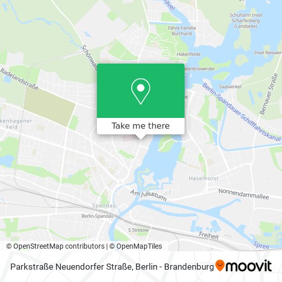 Карта Parkstraße Neuendorfer Straße