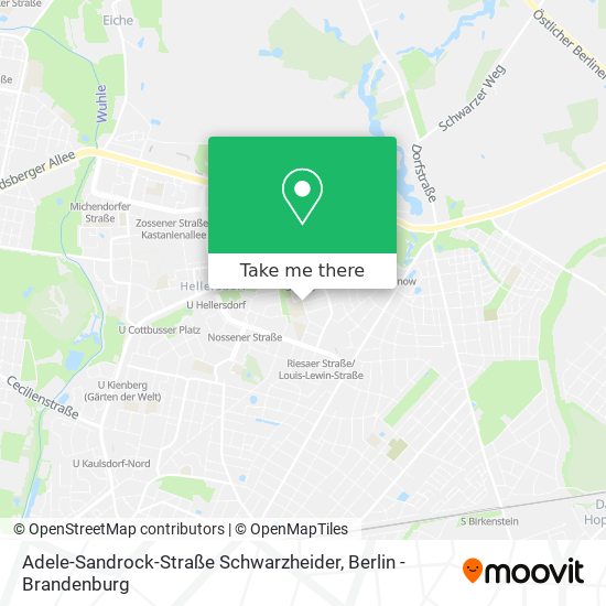Adele-Sandrock-Straße Schwarzheider map