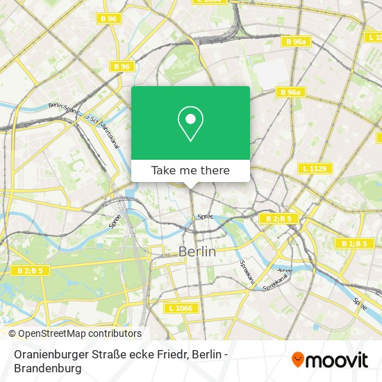 Oranienburger Straße ecke Friedr map