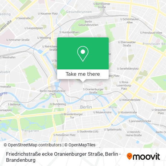 Friedrichstraße ecke Oranienburger Straße map