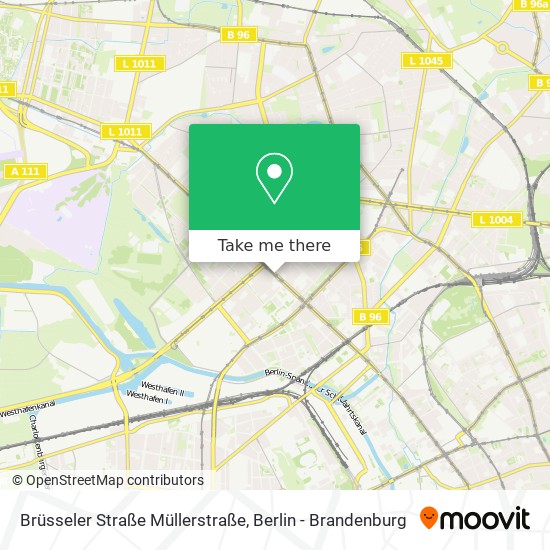 Brüsseler Straße Müllerstraße map