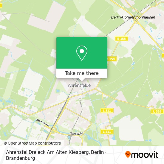 Карта Ahrensfel Dreieck Am Alten Kiesberg