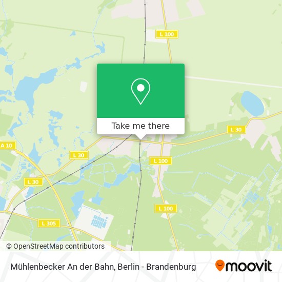 Карта Mühlenbecker An der Bahn