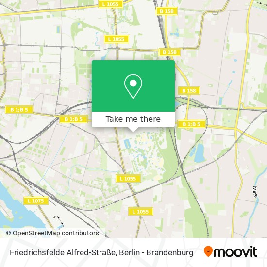 Friedrichsfelde Alfred-Straße map