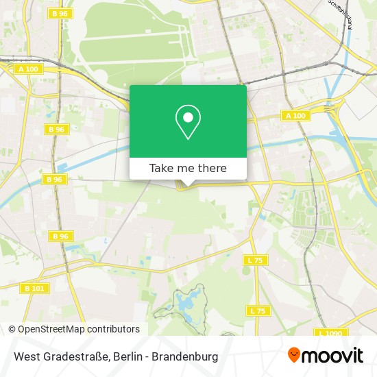 West Gradestraße map