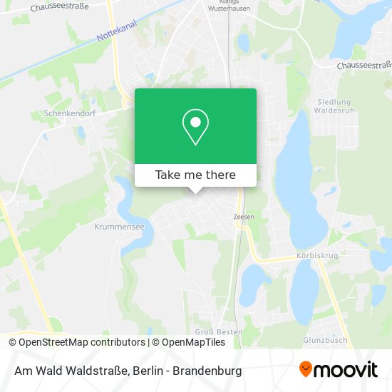 Карта Am Wald Waldstraße