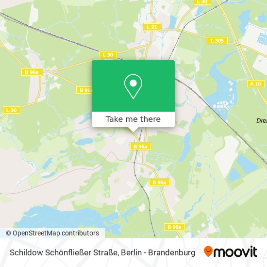 Schildow Schönfließer Straße map