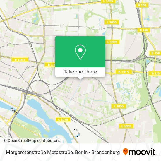 Margaretenstraße Metastraße map