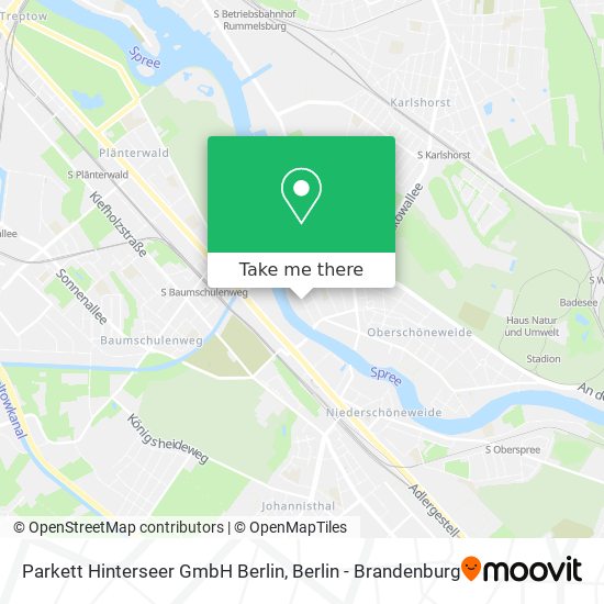 Parkett Hinterseer GmbH Berlin map