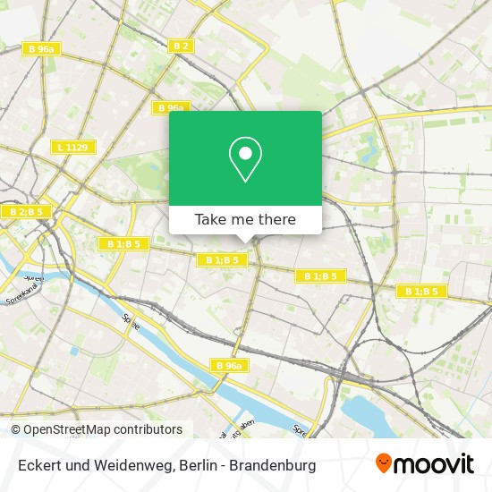 Карта Eckert und Weidenweg