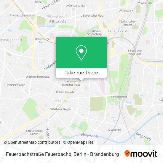 Карта Feuerbachstraße Feuerbachb