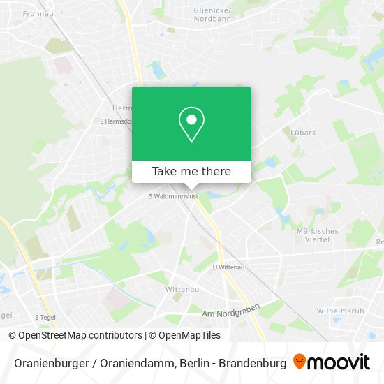 Oranienburger / Oraniendamm map