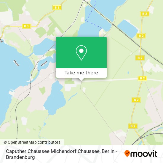 Caputher Chaussee Michendorf Chaussee map