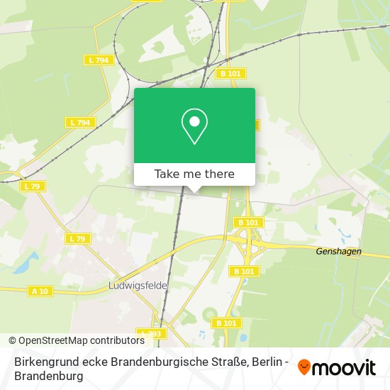 Birkengrund ecke Brandenburgische Straße map