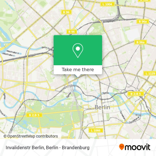 Карта Invalidenstr Berlin