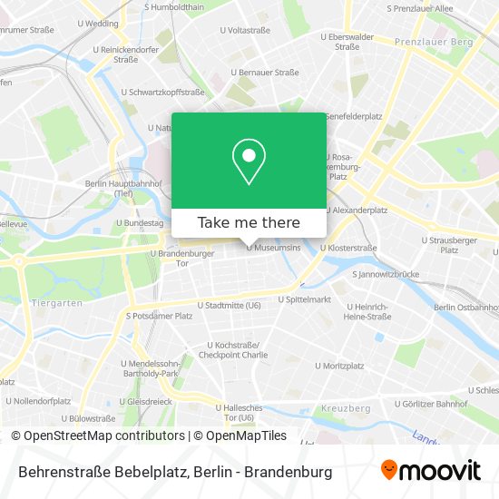 Behrenstraße Bebelplatz map