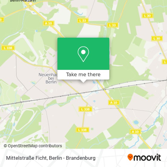 Карта Mittelstraße Ficht