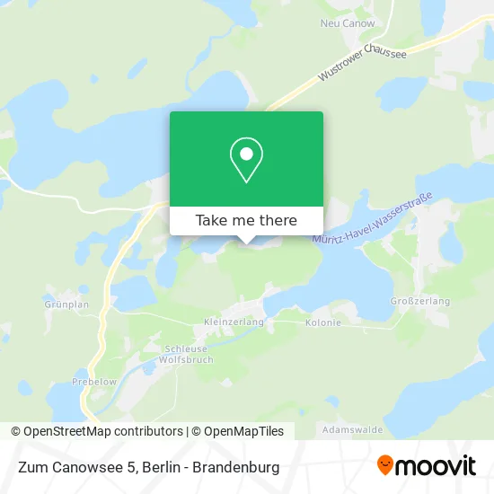Карта Zum Canowsee 5