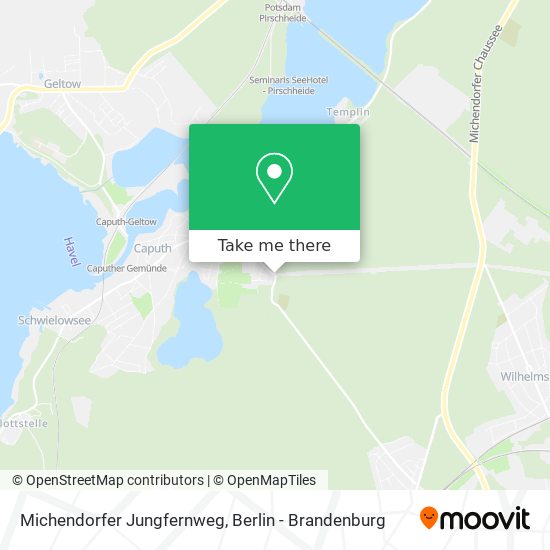 Michendorfer Jungfernweg map